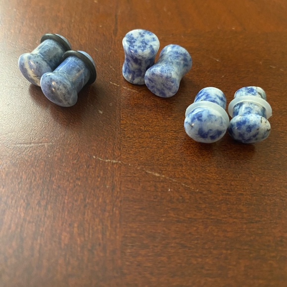 0 Blue and White Trio Plugs - Picture 1 of 1